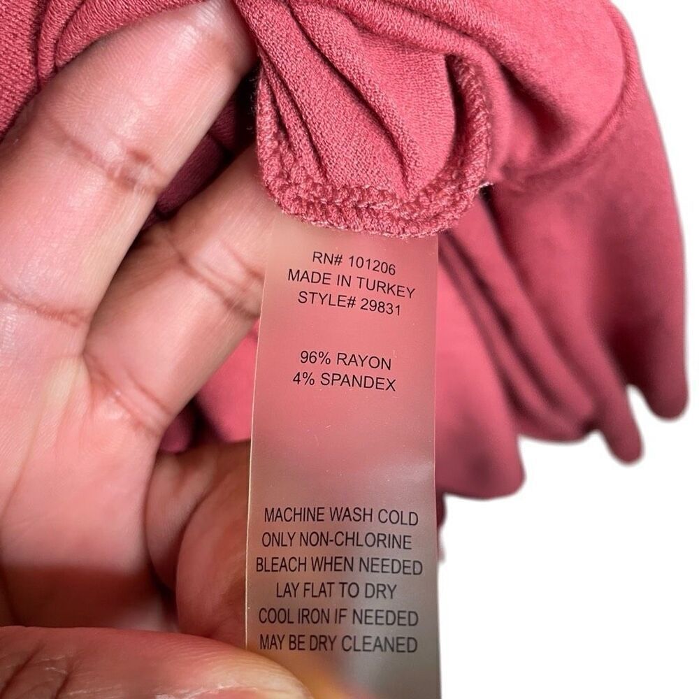 Soft Surroundings Womens Sloane Maxi Dress M Terracotta Dolman Sleeve Lagom Open - Picture 7 of 7